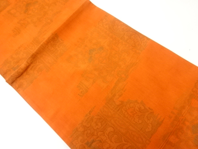 JAPANESE FUKURO OBI / WOVEN FLOWER ARABESQUE